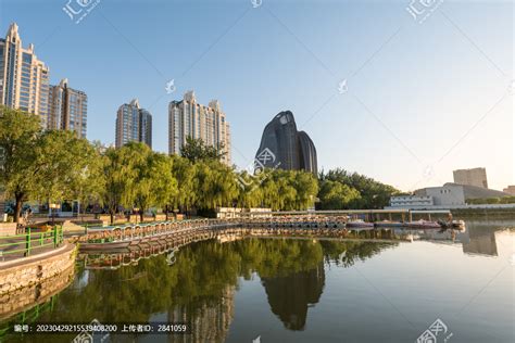 中国北京朝阳公园夜景,国内旅游景点,旅游景点,摄影,汇图网www.huitu.com