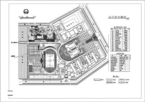 哈尔滨某大学校区总平面规划设计CAD施工图_教育建筑_土木在线