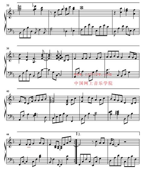 钢琴曲谱一首简单的歌二 ,钢琴曲谱一首简单的歌二曲谱下载,简谱下载,五线谱下载,曲谱网,曲谱大全,中国曲谱网----中国网上音乐学院 www ...