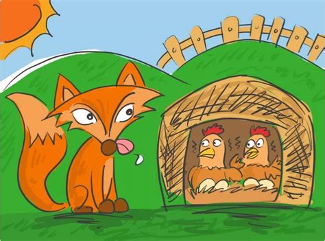 幼儿园大班故事：偷鸡的狐狸 PPT课件