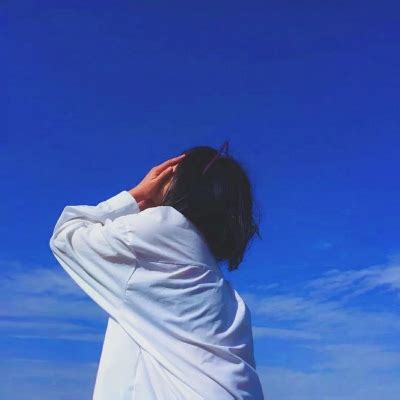 非主流伤感头像蓝色