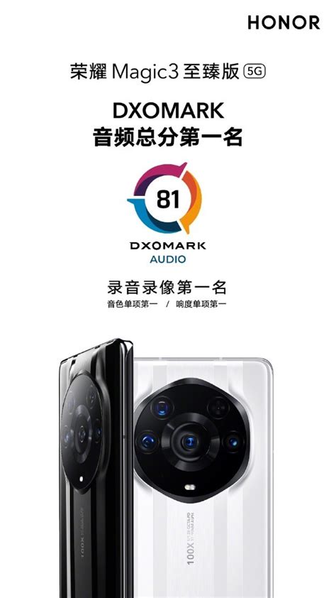 荣耀Magic3系列登顶DXOMARK音频榜，全能实力站稳高端市场-爱云资讯