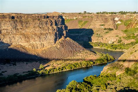 蛇河峡谷附近的双胞胎瀑布,爱达荷州,美国高清图片下载-正版图片300382594-摄图网