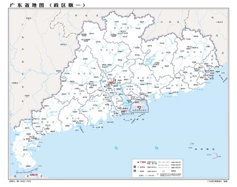 广东地图的行政区域-