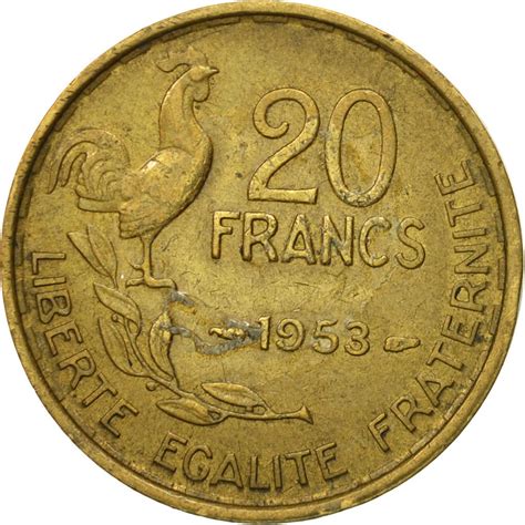 #547254 Monnaie, France, Guiraud, 20 Francs, 1953, Paris, TB+, Aluminum ...
