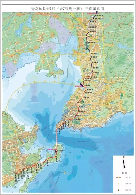 青岛地铁路线图图片