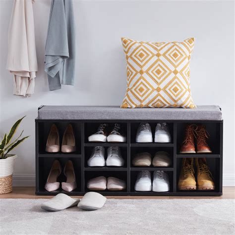 Latitude Run® 10 Pair Stackable Shoe Storage Bench & Reviews | Wayfair