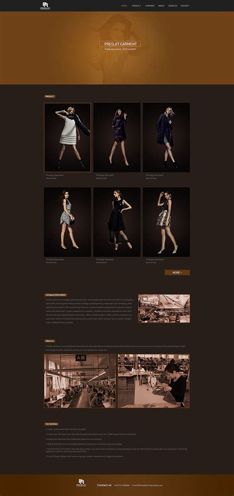 企业网站设计 欧美女装 服装网站设计 官网 高端 暗黑|网页|企业 ...