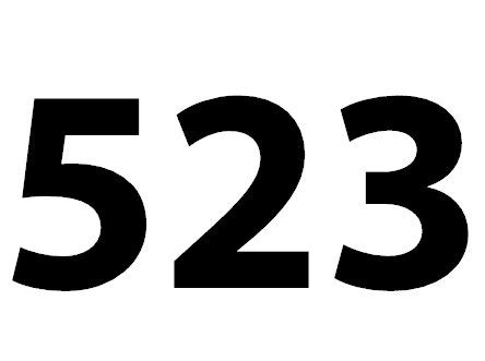 523 — пятьсот двадцать три. натуральное нечетное число. 99е простое ...