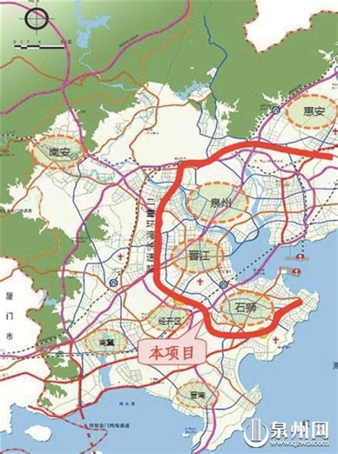 泉州二重环湾快速路晋江段前期方案设计基本完成-闽南网