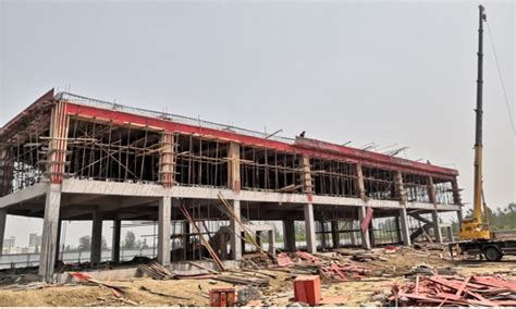 应天海乐商丘生产基地4#钢结构厂房顺利封顶-北京应天海乐科技发展有限公司