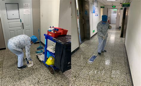 一位在手术室打扫清洁的医院工作人高清图片下载-正版图片503425890-摄图网