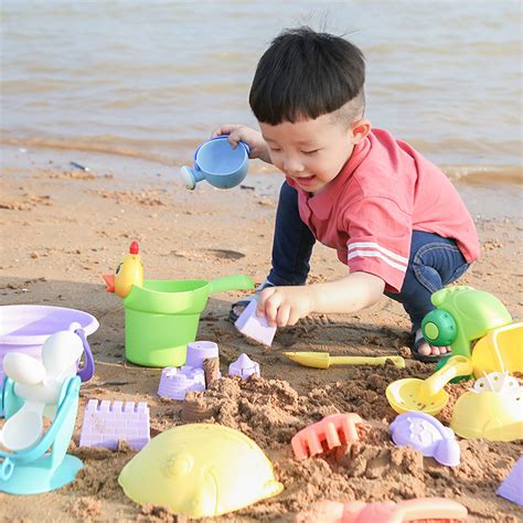 加厚大号儿童沙滩玩具汽车套装宝宝戏水挖玩沙工具城堡沙漏铲子桶_虎窝淘