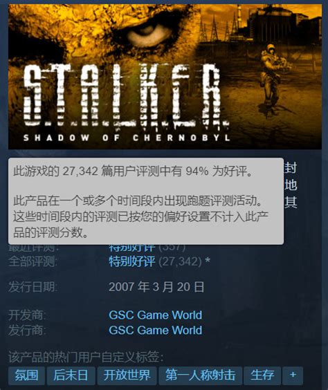 2007年的老游戏《潜行者 切尔诺贝利的阴影》突然更新中文_九游手机游戏