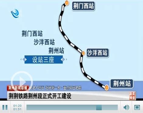 视频： 荆荆铁路荆州段正式开工建设