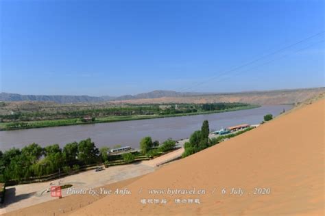 黄河——沙坡头风景名胜区，中国宁夏照片摄影图片_ID:154124530-Veer图库