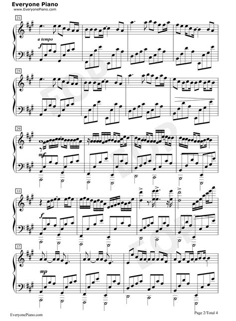 浅唱-许嵩五线谱预览2-钢琴谱文件（五线谱、双手简谱、数字谱、Midi、PDF）免费下载