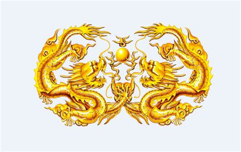 中国传统神话金色龙图png图片免费下载-素材7yzjaWUVa-新图网