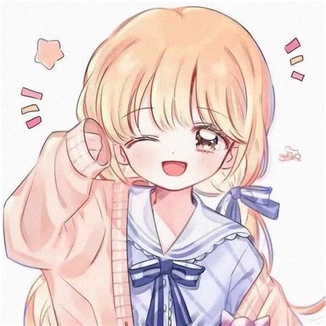甜美女生动漫头像闺蜜二人