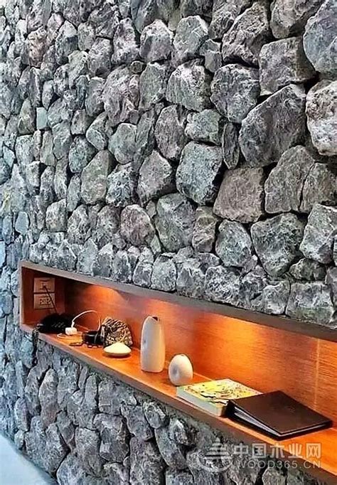 8款独特个性石头墙装饰图-中国木业网