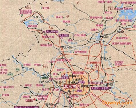 北京景点分布图图片