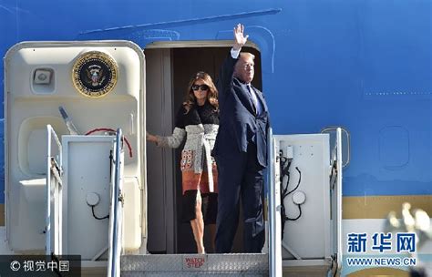 美国总统特朗普乘专机抵达日本 开启亚洲之旅（图）_手机新浪网