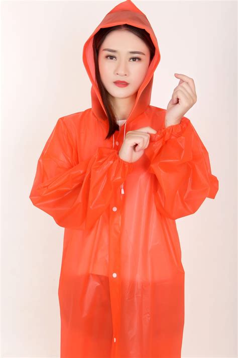 EVA带袖旅游雨衣成人非一次性连体雨衣批发定制-阿里巴巴