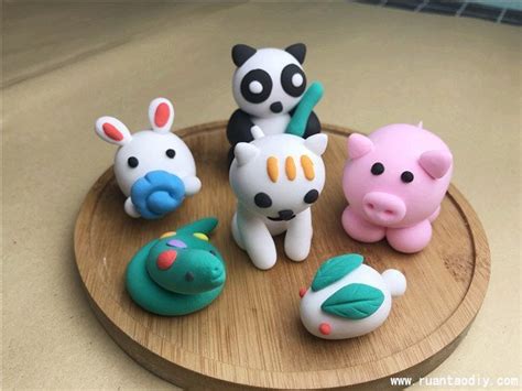 儿童手工DIY乐园分享超可爱的动物粘土作品_陶指艺