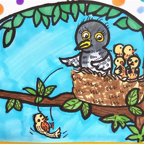 鸠占鹊巢 绘本儿童画 - 堆糖，美图壁纸兴趣社区