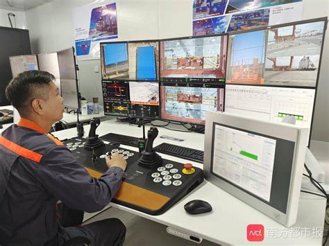 湾区首个全自动化码头来了！广州港南沙四期实船联合调试成功_集装箱
