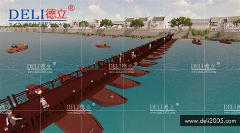永州市古城浮桥设计完成 - 广州德立游艇码头工程有限公司