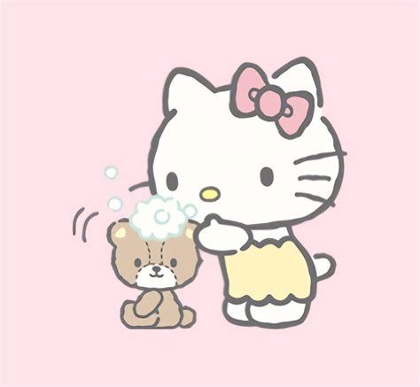 凯蒂猫和泰迪小熊 @Yunduo-少女心 - 堆糖，美图壁纸兴趣社区