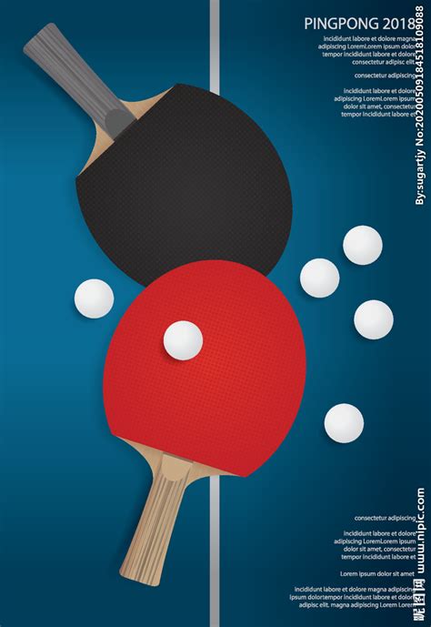乒乓球运动比赛海报模板素材-正版图片401414100-摄图网