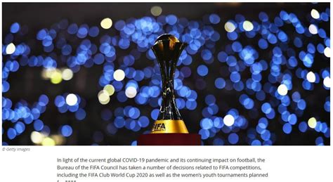 官宣！2020年世俱杯延期至2021年2月举行|卡塔尔|冠军联赛|国际足联_新浪新闻
