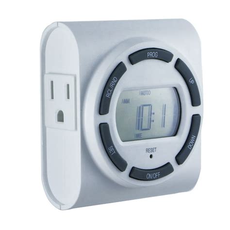 GE SunSmart 7-Day Indoor Plug-In Programmable Timer, 2-Outlet, 15079 ...