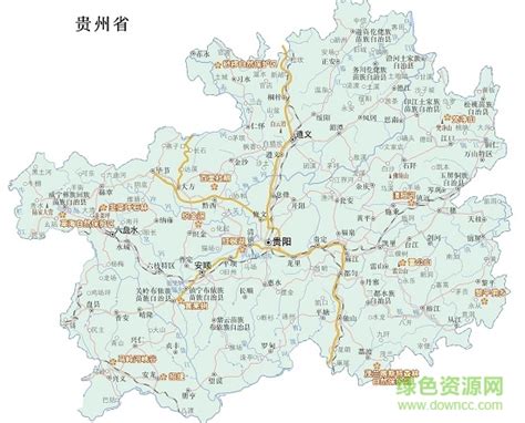 贵州省地图图片