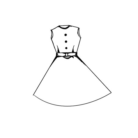 又简单又好看的漂亮的裙子简笔画原创教程步骤