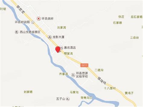 甘肃省庆阳环县环城镇地图 -手机版