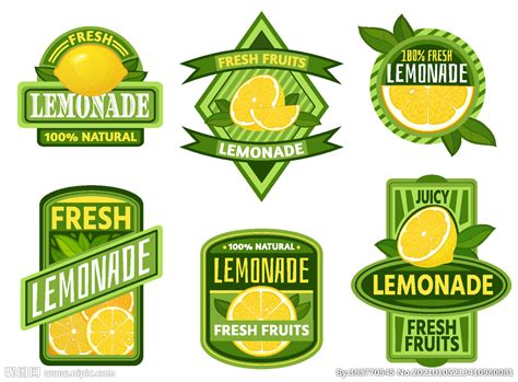 新鲜水果柠檬汁老式柠檬水标志设计图__其他图标_标志图标_设计图库_昵图网nipic.com