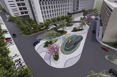 重庆高科总部广场景观设计办公/产业园_奥雅设计官网