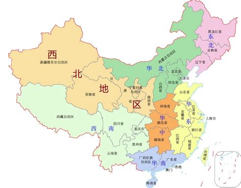西北地区地图图片