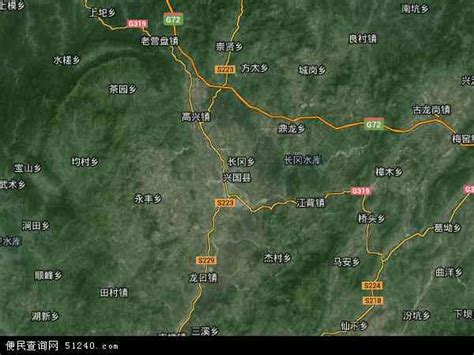 兴国县地图 - 兴国县卫星地图 - 兴国县高清航拍地图