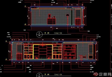 CAD室内客厅立面装修图集 - 迅捷CAD图库