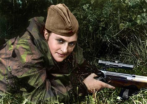 一代狙神：“死亡夫人”，苏联狙击女神柳德米拉
