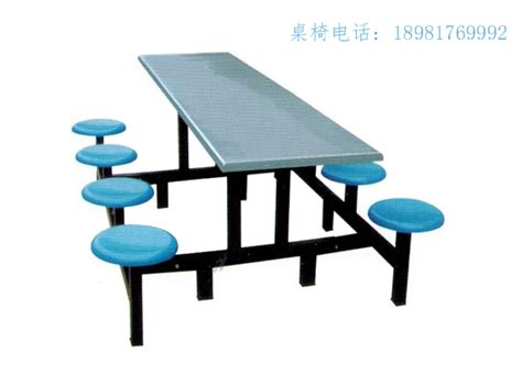 10人桌椅十人玻璃钢餐桌学生食堂餐桌长条凳 连体餐桌椅