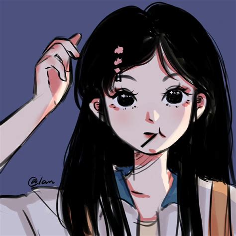非主流头像小蓝子
