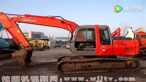 日立ZAX120挖掘机视频表演_腾讯视频
