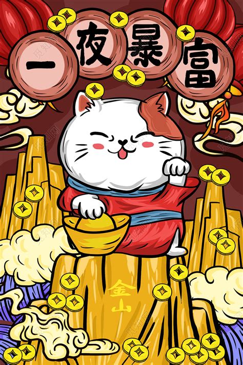 招财猫头像图片