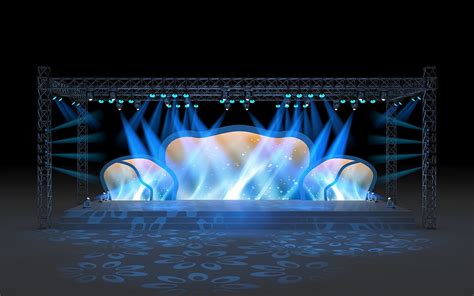 舞台舞美灯光3D效果图设计|设计-元素谷(OSOGOO)