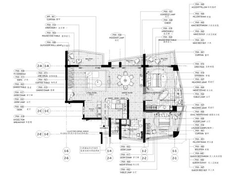 [三亚]山海天328㎡现代三居复式公寓施工图-住宅装修-筑龙室内设计论坛